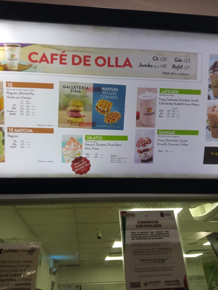 CAFFENIO Río Tabala Menu - Image 1